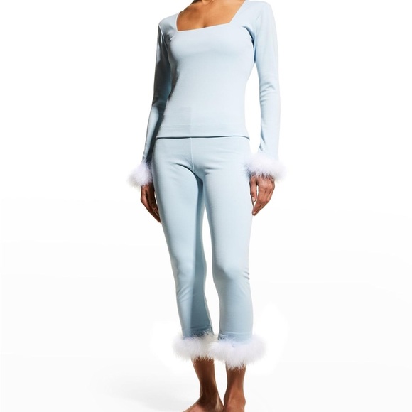 SLEEPER THE WEEKEND CHIC SET WITH LEGGINGS IN BLUE NEW XL - Picture 2 of 7